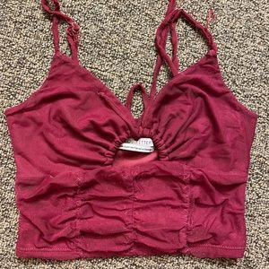 Silky crop tank